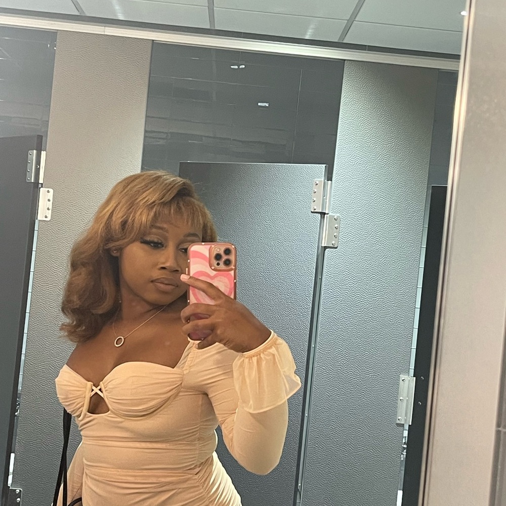 Oh Polly Cream Mini Dress